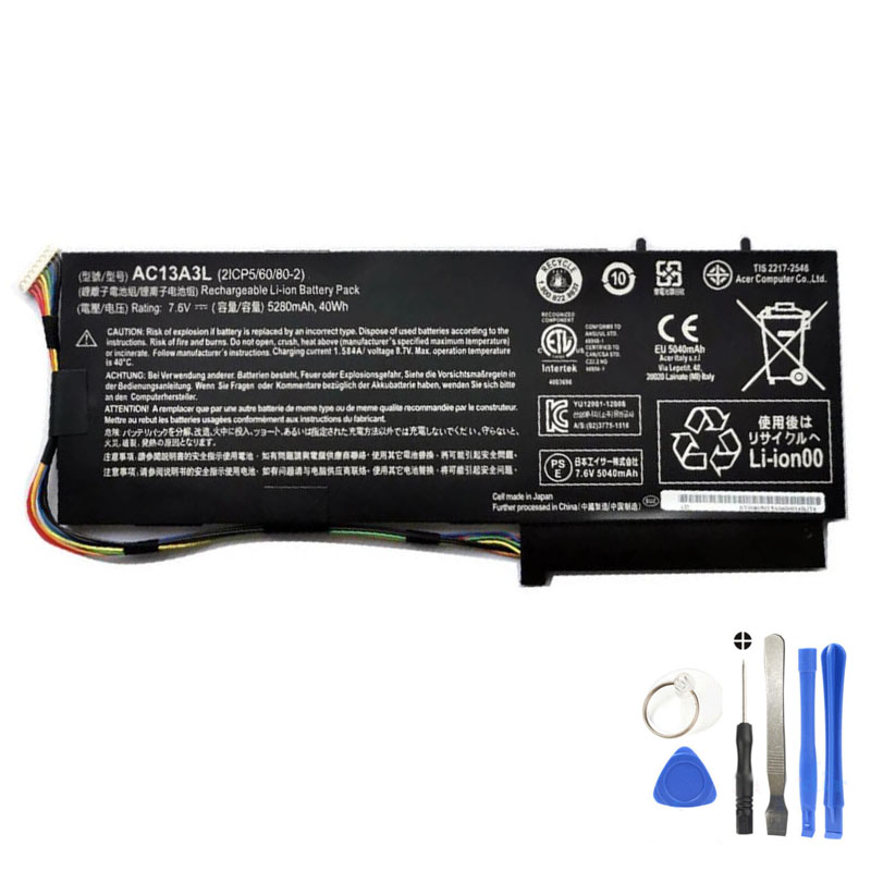 40Wh Acer AC13A3L Battery