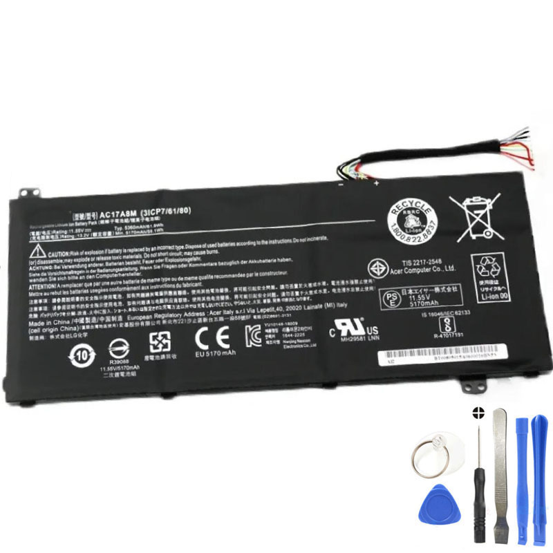 61.9Wh Acer AC17A8M Battery