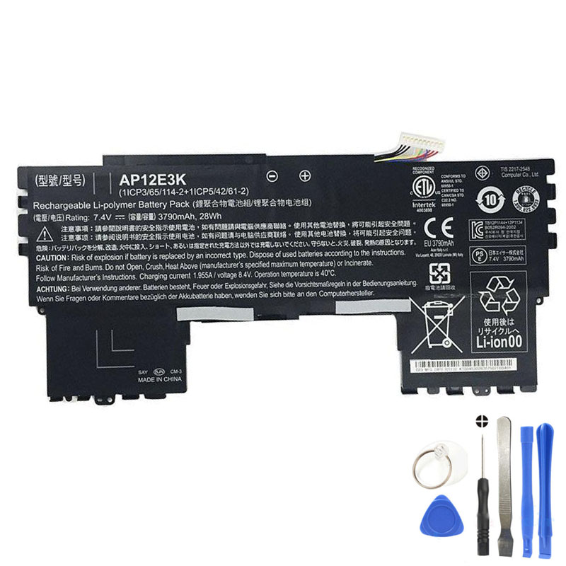 28Wh Acer AP12E3K Battery