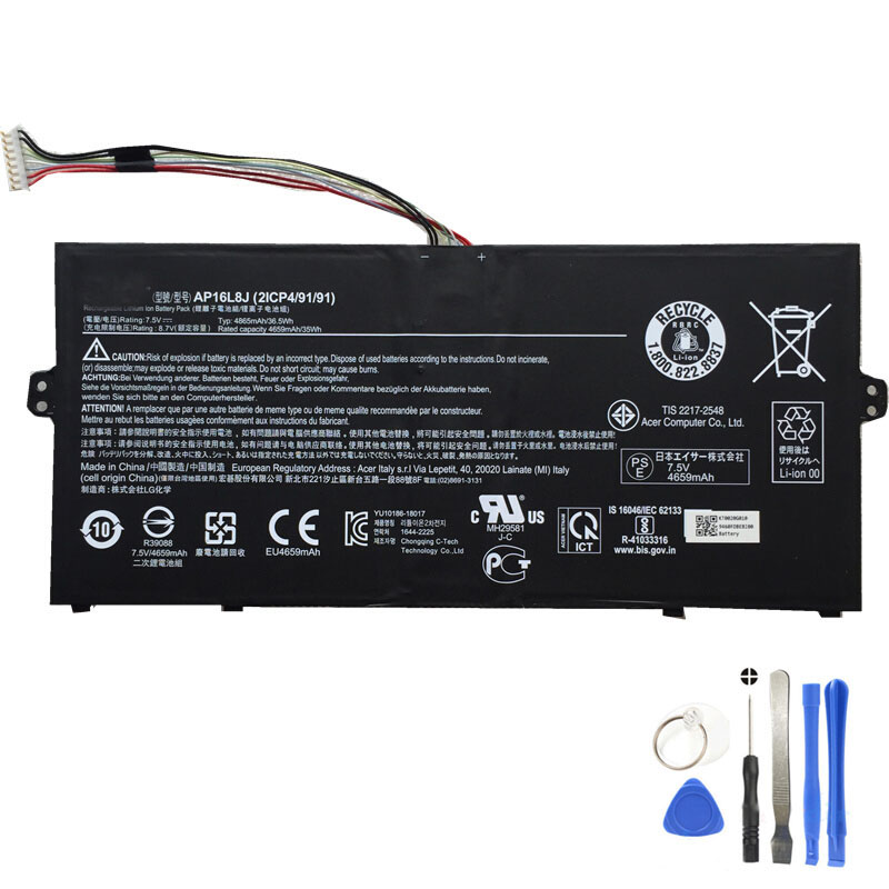 36.5Wh Acer AP16L8J Battery