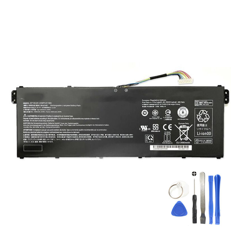 50.29Wh Acer AP18C4K Battery