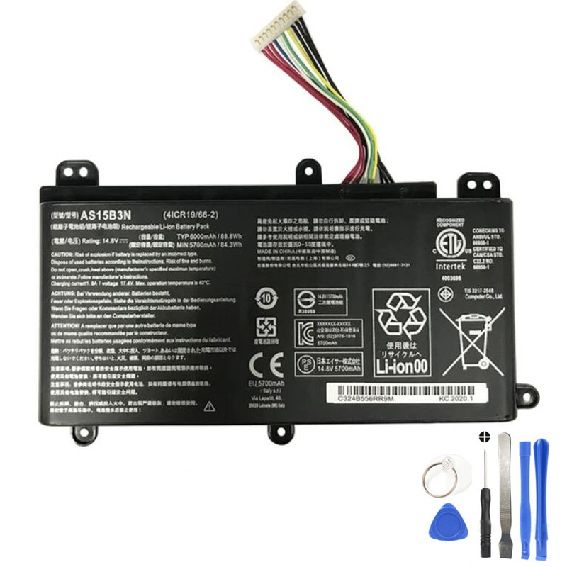 88Wh Acer AS15B3N Battery