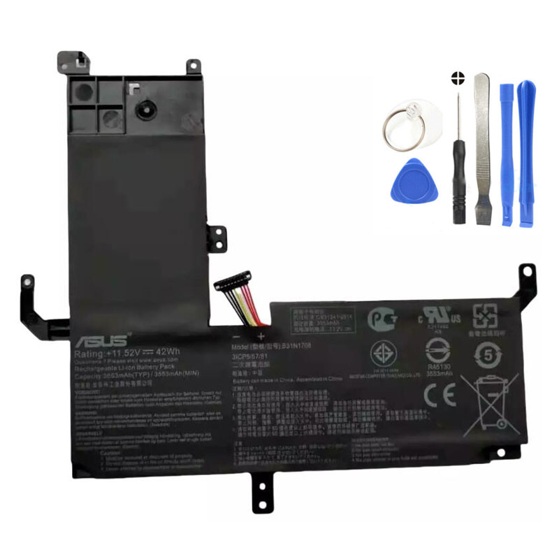 42Wh Asus B31N1708 Battery