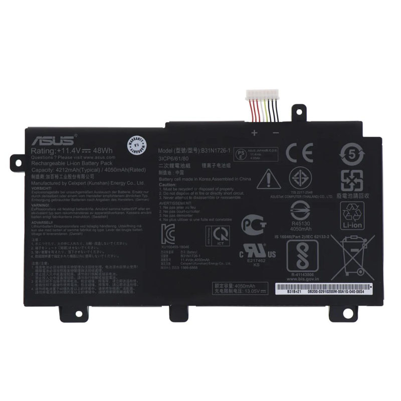 48Wh Asus B31N1726-1 Battery