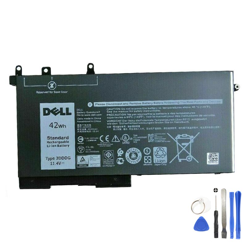 42Wh Dell 3DDDG Battery