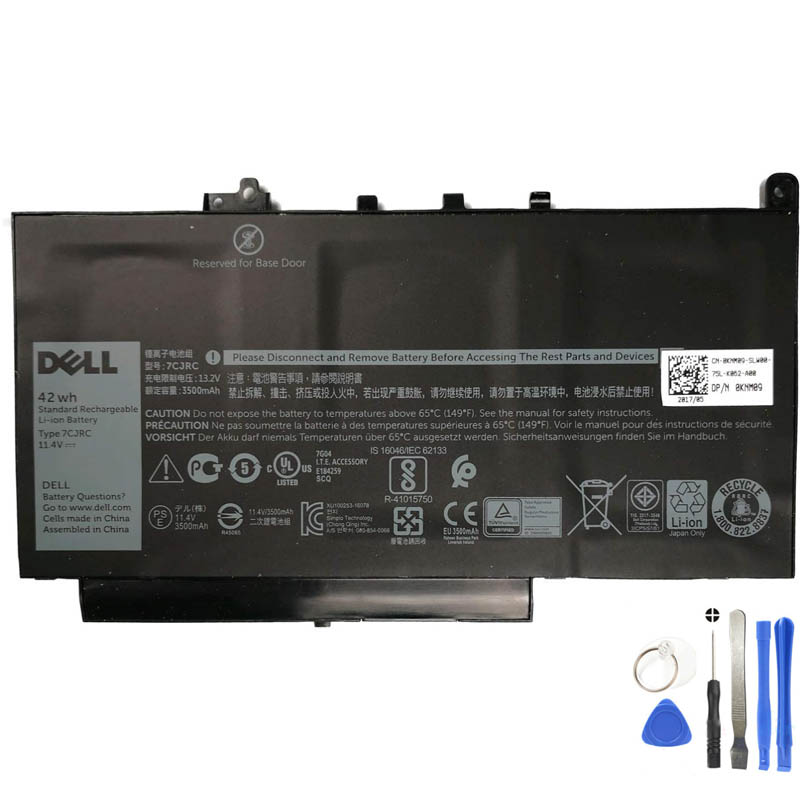 42Wh Dell 7CJRC Battery