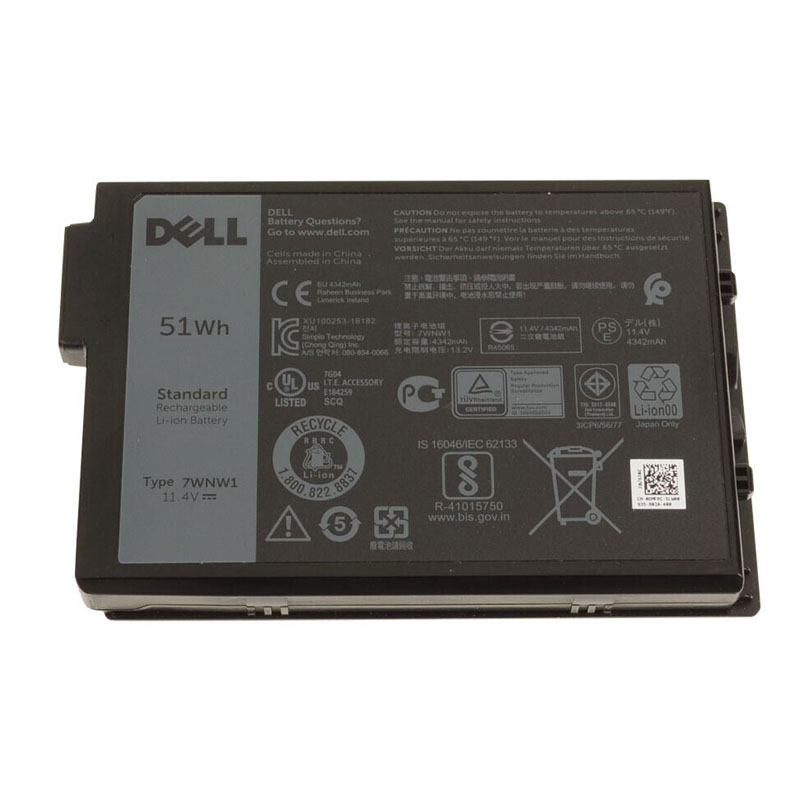 51Wh Dell 7WNW1 Battery