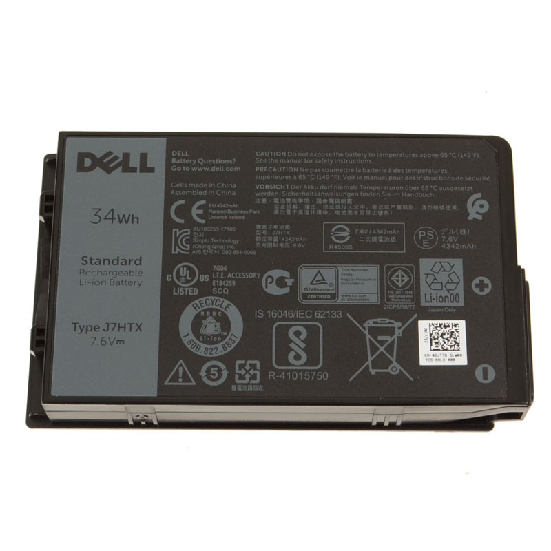 34Wh Dell J7HTX Battery