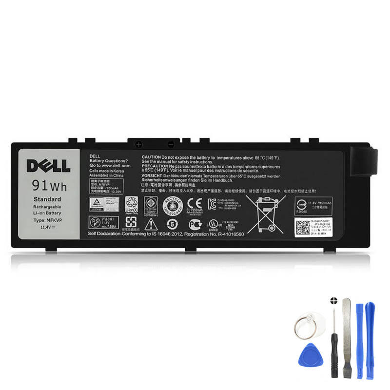 91Wh Dell MFKVP Battery