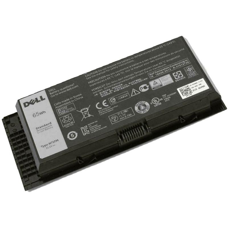 65Wh Dell N71FM Battery