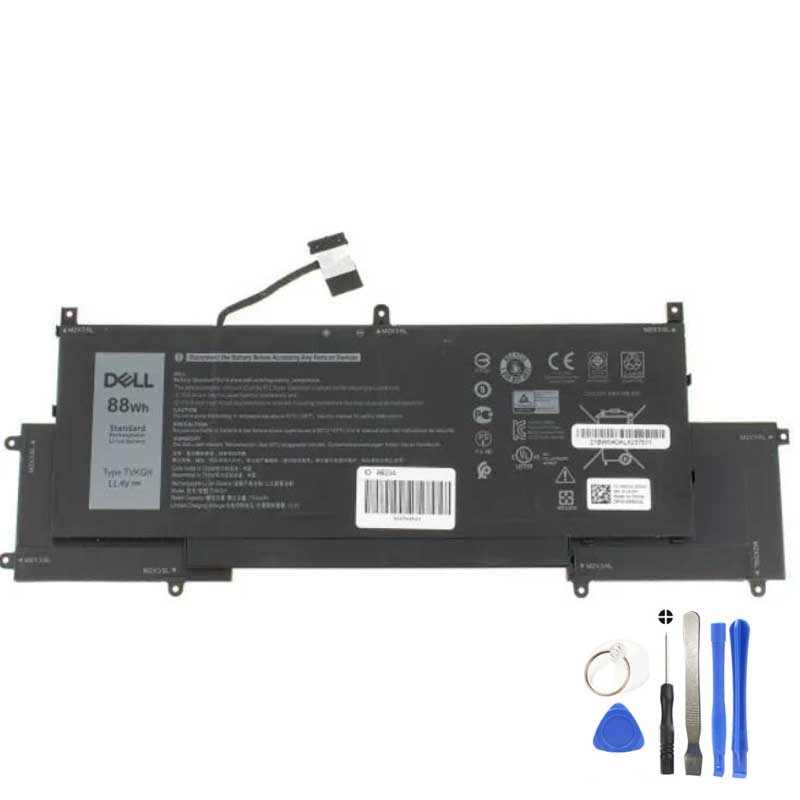 88Wh Dell TVKGH Battery