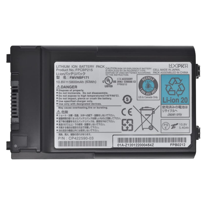 63Wh Fujitsu FMVNBP171 Battery