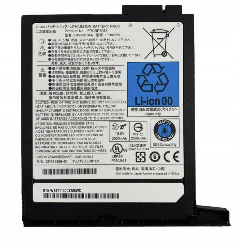 28Wh Fujitsu FMVNBT34A Battery