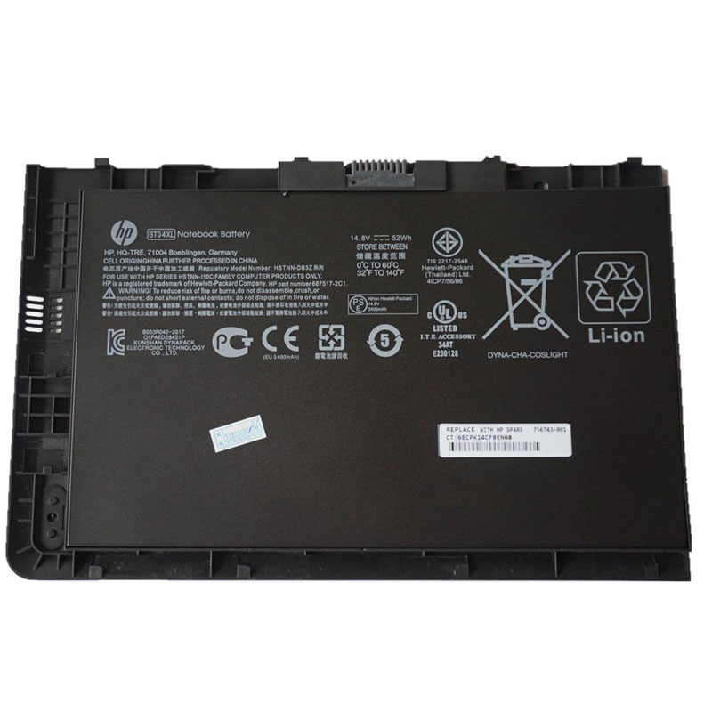 52Wh HP BT04XL Battery