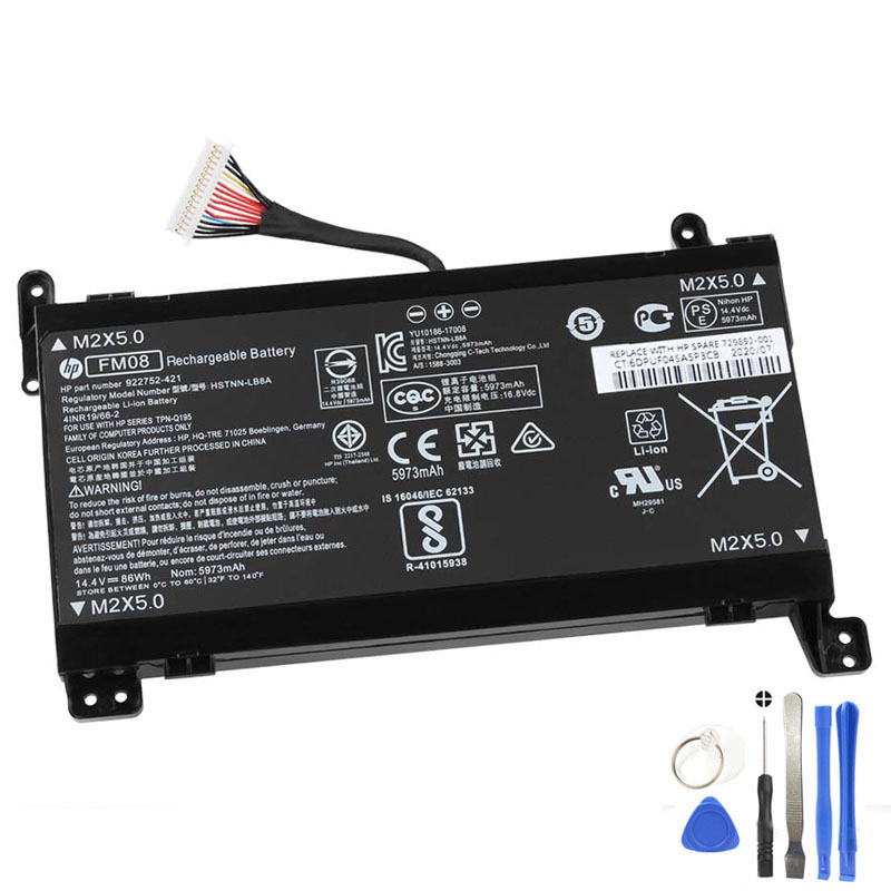 86Wh HP FM08 Battery 16Pin