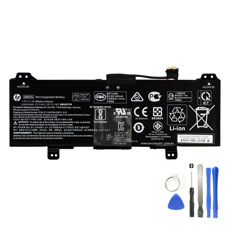 47.3Wh HP GM02XL Battery