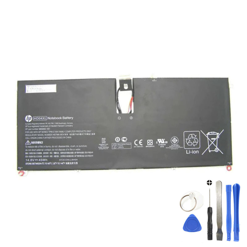 45Wh HP HD04XL Battery