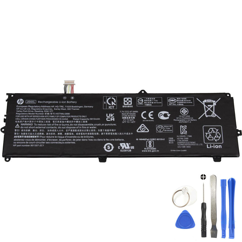 47Wh HP JI04XL Battery