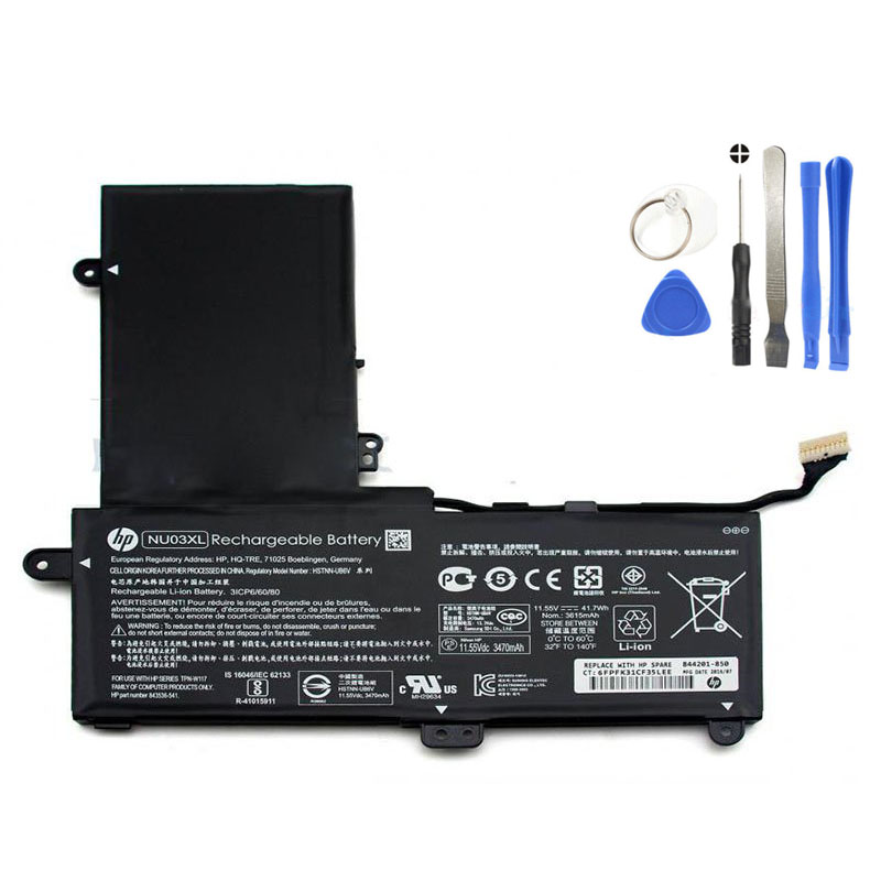 41.7Wh HP NU03XL Battery