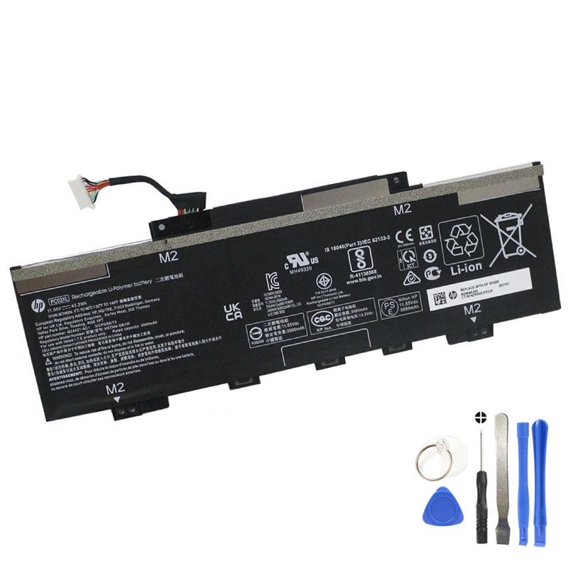 43.3Wh HP PC03XL Battery