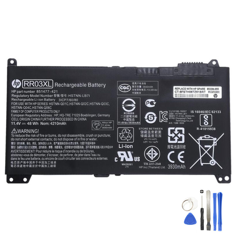 48Wh HP RR03XL Battery