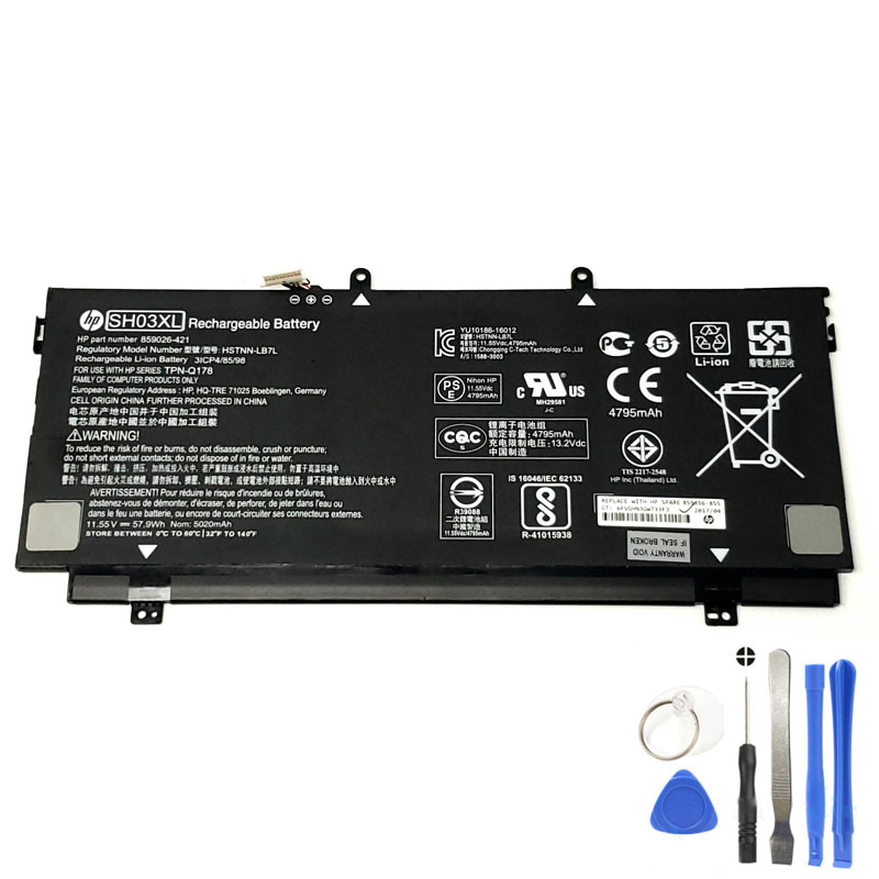 57.9Wh HP SH03XL Battery