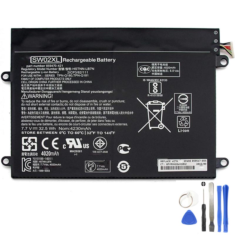 32.5Wh HP SW02XL Battery