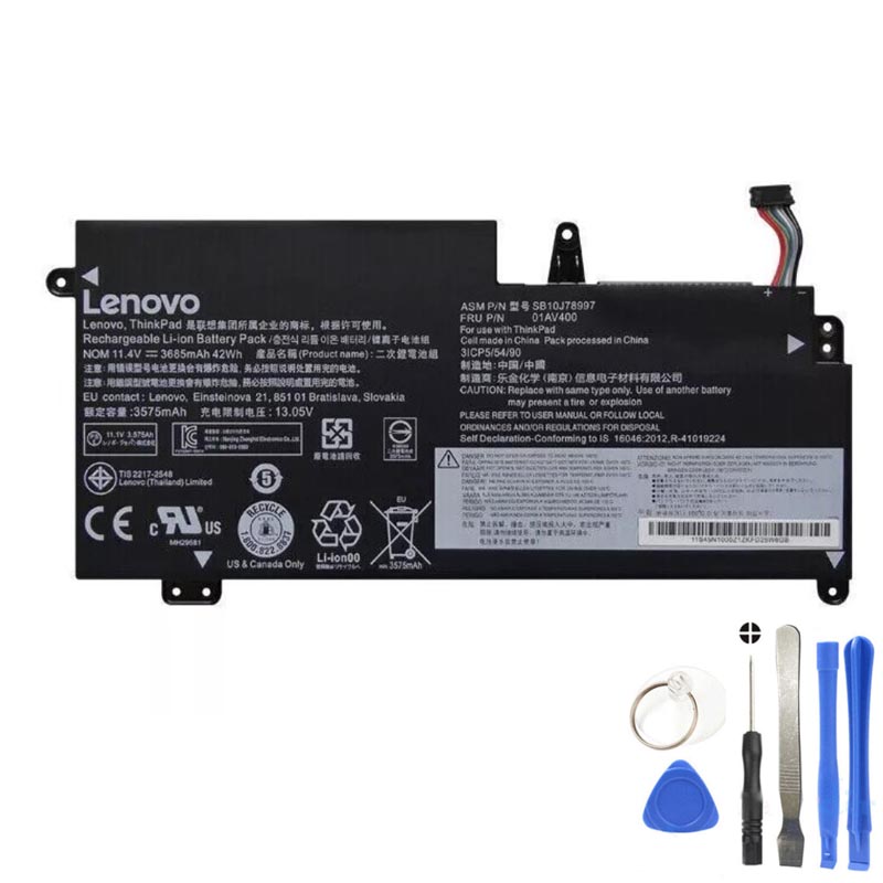 42Wh Lenovo 01AV400 Battery