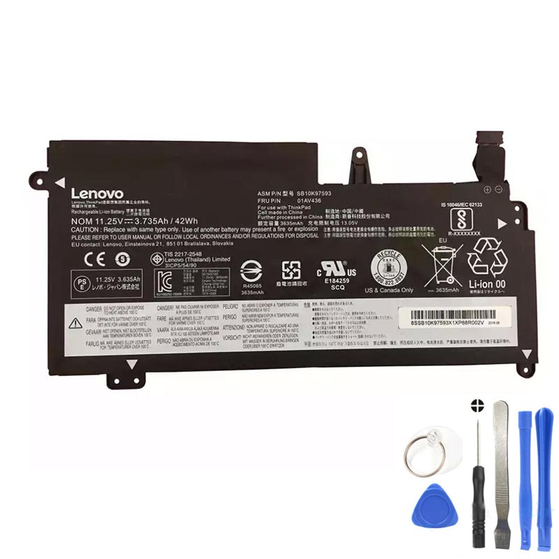 42Wh Lenovo 01AV436 Battery