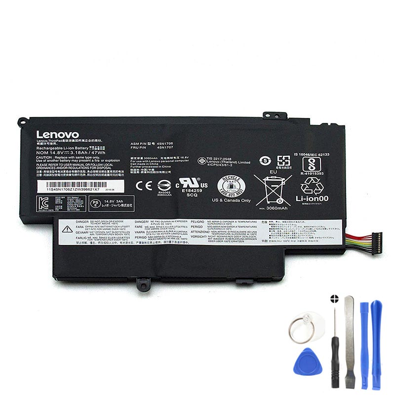 47Wh Lenovo 45N1704 Battery