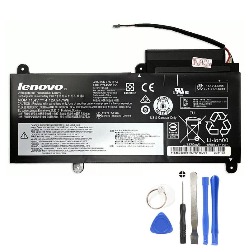 47Wh Lenovo 45N1755 Battery