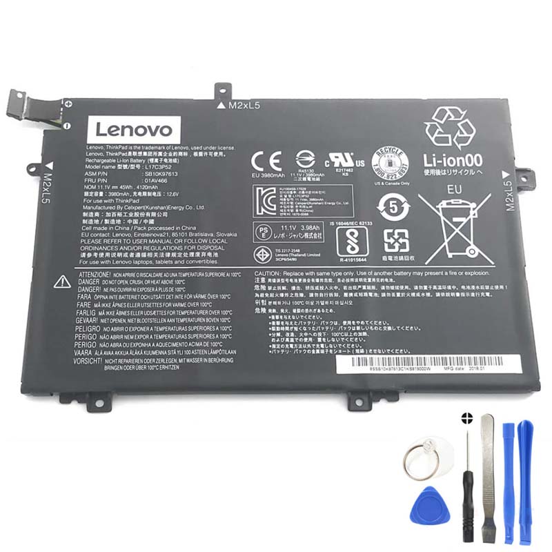 45Wh Lenovo L17C3P52 Battery