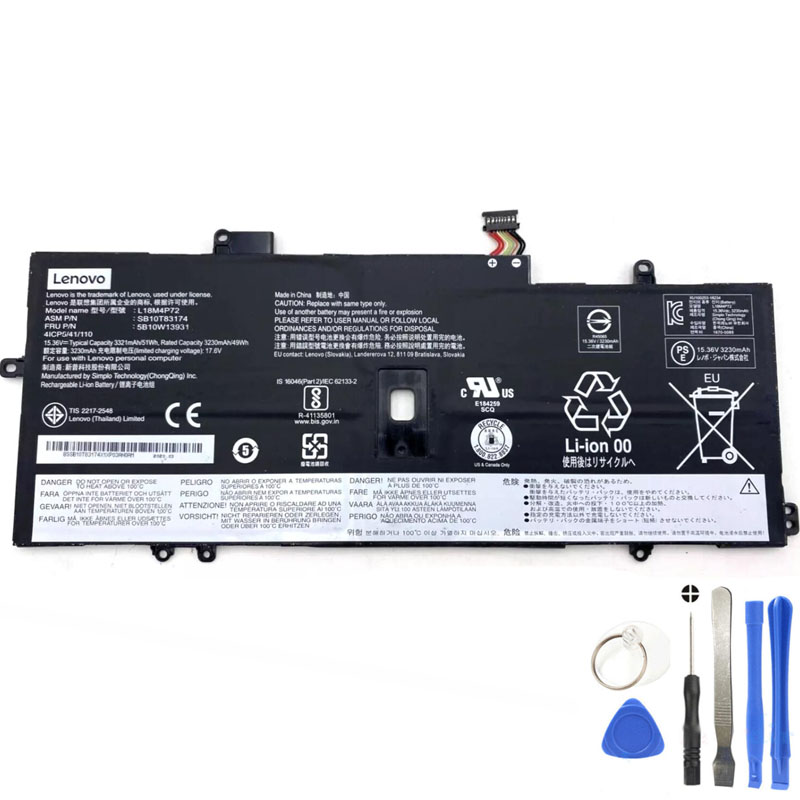 51Wh Lenovo L18M4P72 Battery