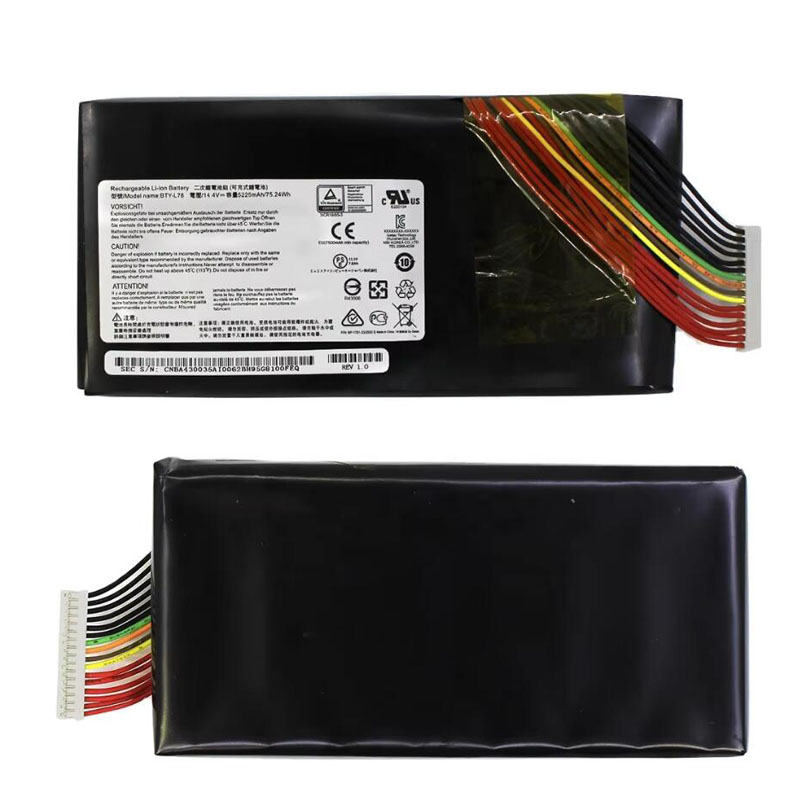 52.4Wh MSI BTY-L78(left) Battery