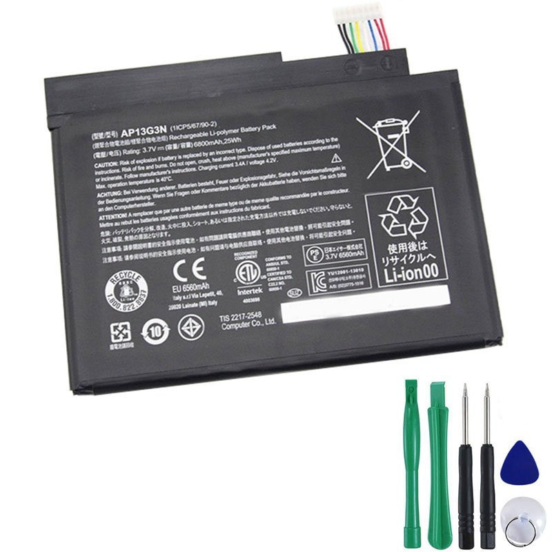 25Wh Battery For Acer Iconia W3-810 Serie