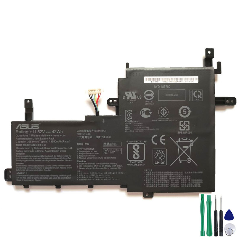 42Wh Battery For Asus B31N1842