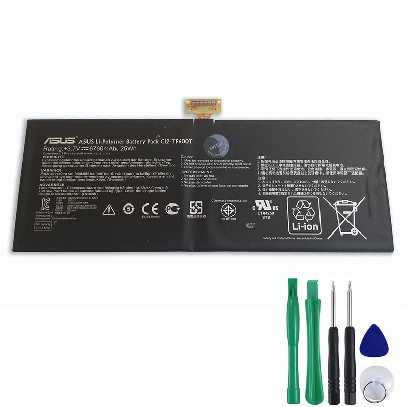 25Wh Battery For Asus C12-TF600T TF6PSG3