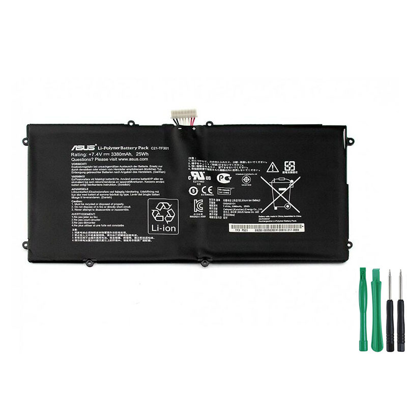 25Wh Battery For Asus TF201 Transformer Pad Prime