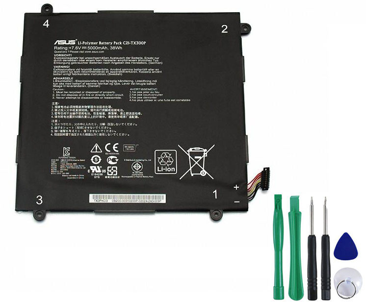 38Wh Pad Battery For Asus TX300CA-C4021H Transformer Book