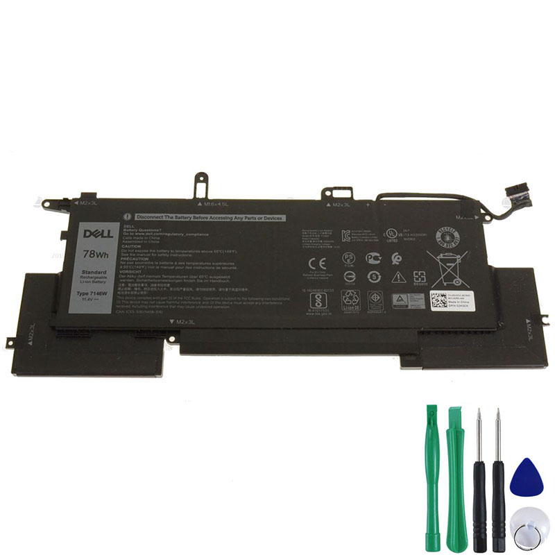 Battery For Dell Latitude 7400 2-in-1 78Wh