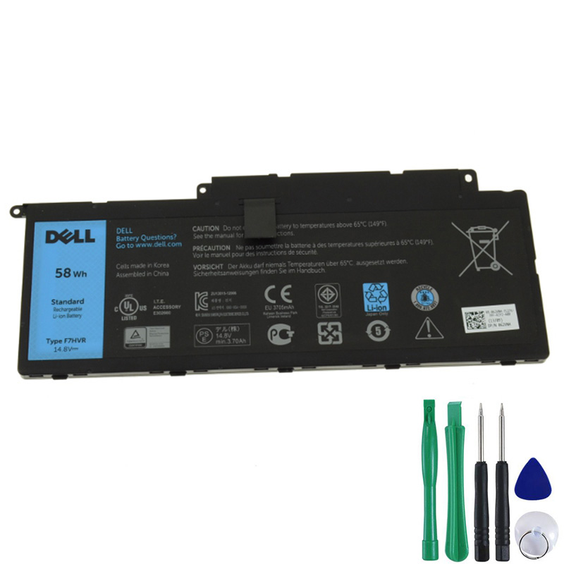 58Wh Battery For Dell 0F7HVR T2T3J F7HVR 62VNH G4YJM Y1FGD