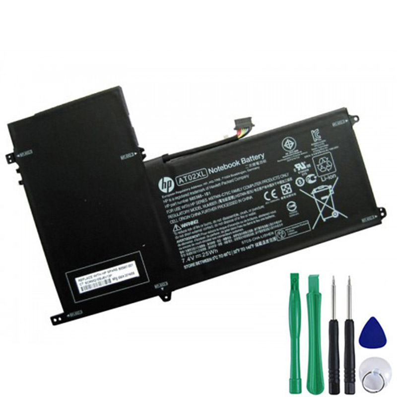 25Wh Battery For HP AT02XL HSTNN-IB3U HSTNN-C75C 685368-1B1