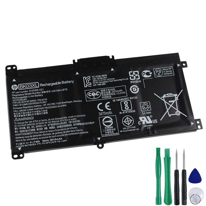 Battery For HP Pavilion 14-ba019ur 14m-ba013dx 41.7Wh