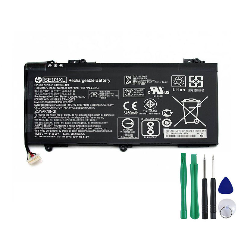 41.5Wh SE03XL Battery For HP