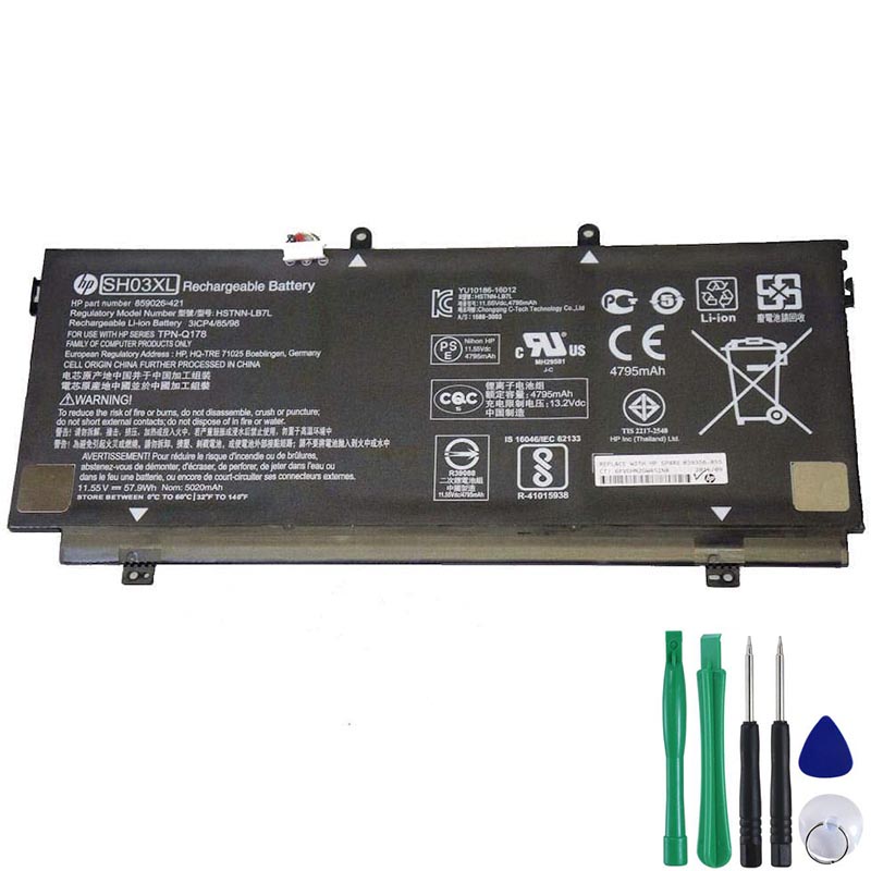 Battery For HP Spectre X360 13-W002TU 57.9Wh