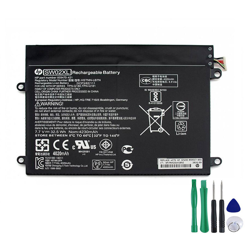 32.5Wh SW02XL Battery For HP