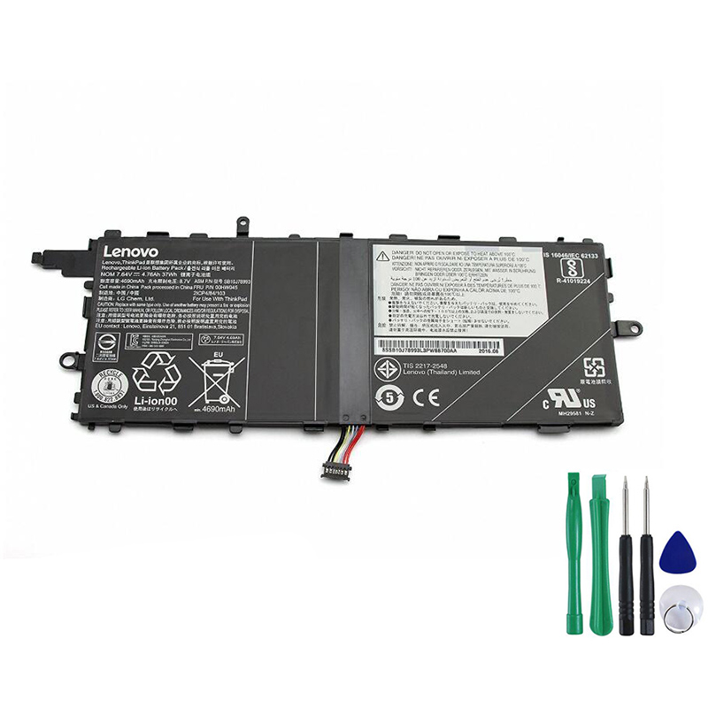 37Wh Battery For Lenovo ThinkPad X1 Tablet 20GH001TAU