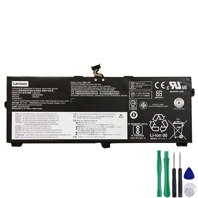 Battery For Lenovo 02DL021 49Wh