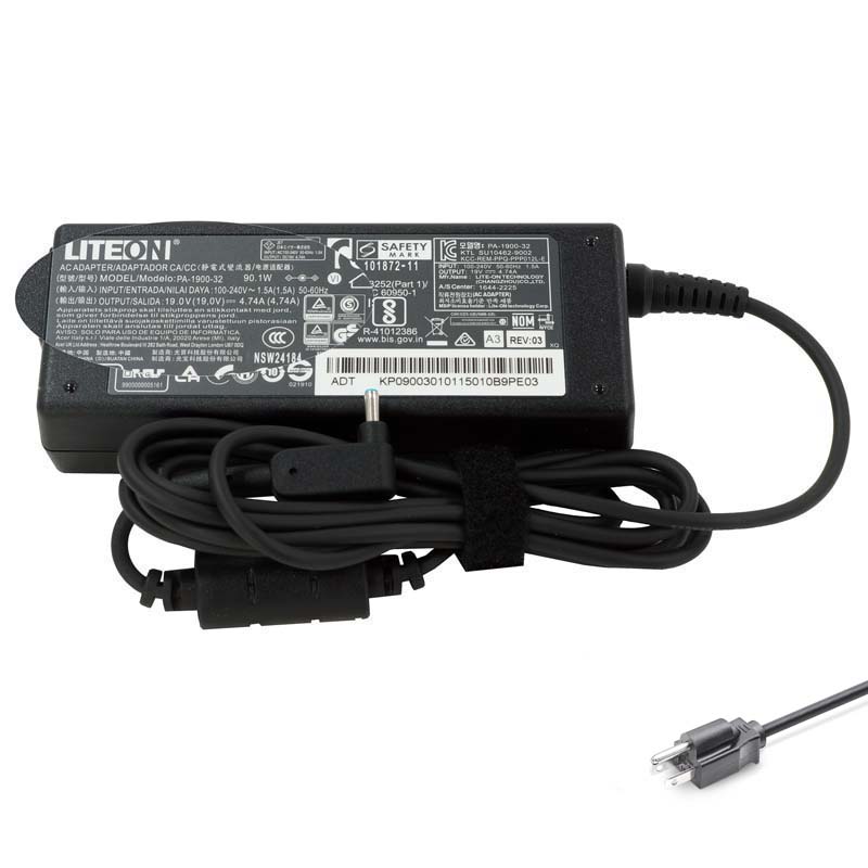 Acer 19V 4.74A 90W 3.0mm*1.1mm Adapter Charger