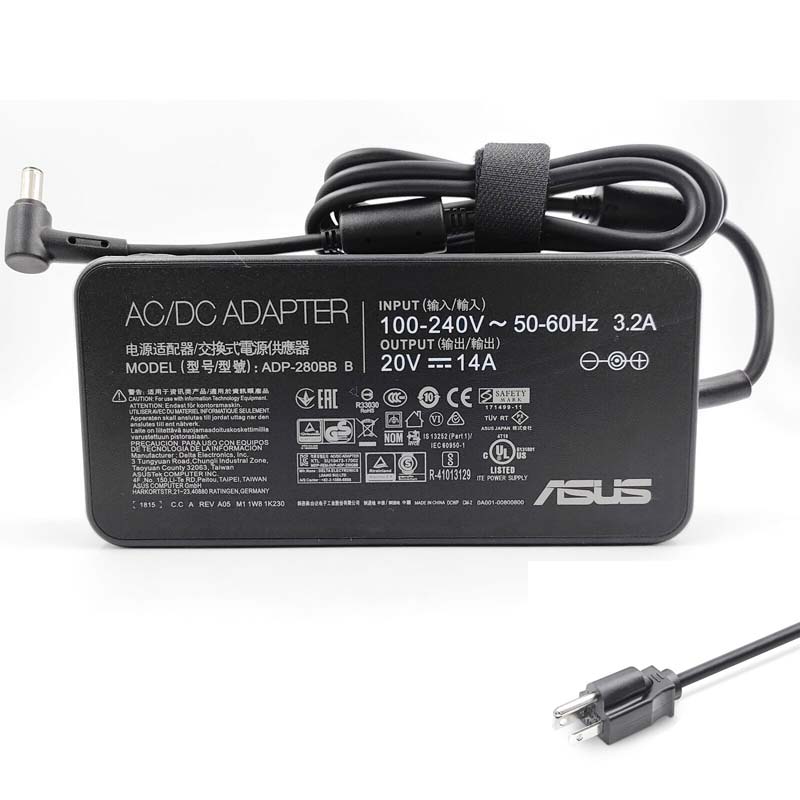 Asus 20V 14A 280W 7.4mm*5.0mm Adapter Charger